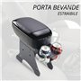 Bottari 16115 Accoudoir Central Universel Multifonction avec Support, Noir