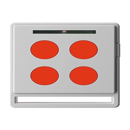 ECCO 5 Nice Home Télécommande bip 5 Touches pour portail Nice Home et Mhouse (Blanche et Orange)