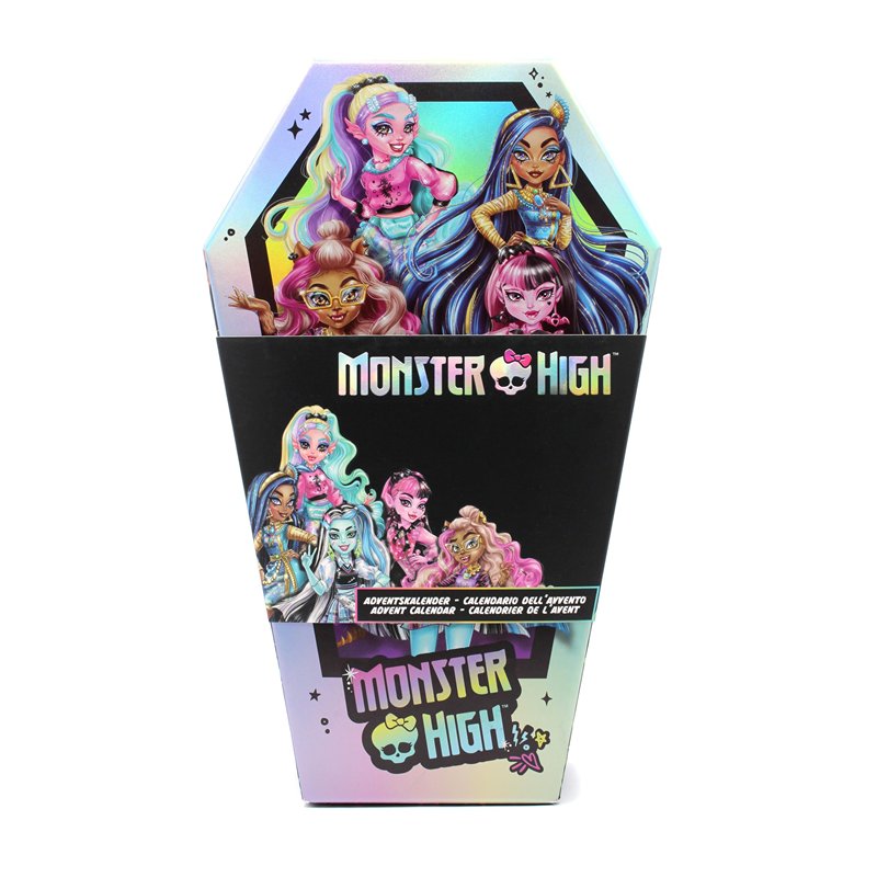 Image secondaire de Monster High calendrier d'Avent avec bijoux et accessoires pour cheveux 21x7x34 cm