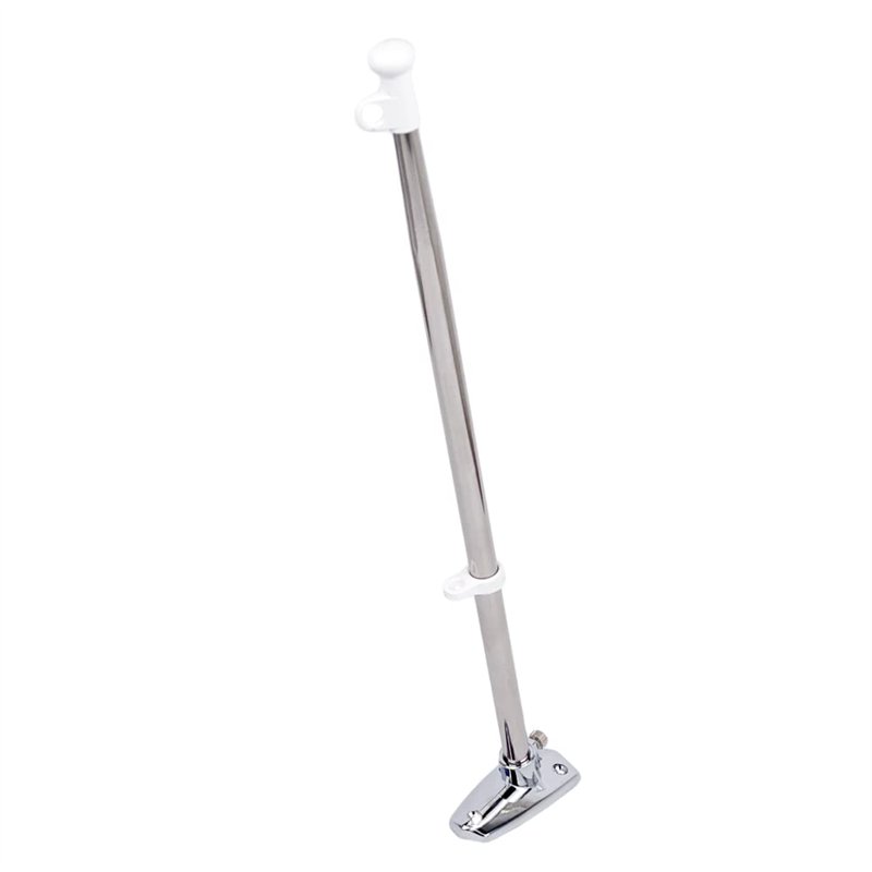 GATE14® Mât pour Drapeau de Bateau en Acier Inoxydable et Base en ABS Long. 40 cm Ø 14 mm