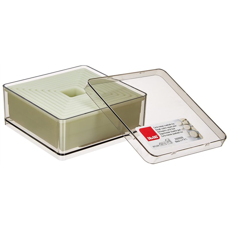 Image secondaire de Ibili 784203 Lot de 9 emporte-pièces carré lisse, Blanc