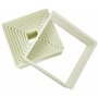 Ibili 784203 Lot de 9 emporte-pièces carré lisse, Blanc