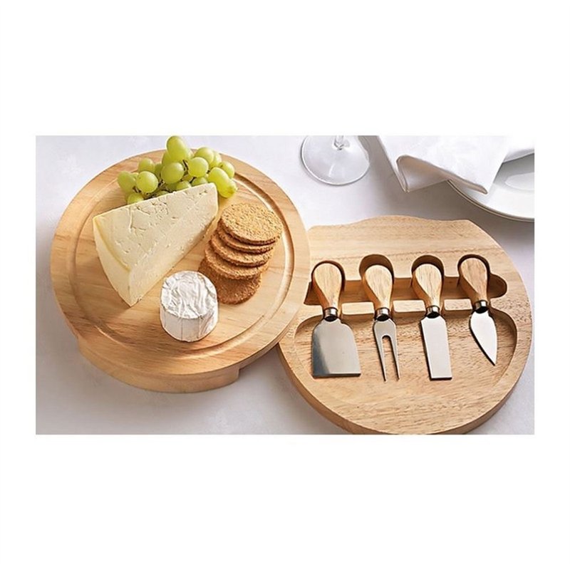 Image secondaire de Ibili 782750 Set de Couteaux à Fromage, Inox, Marron, 21 x 21 x 4 cm