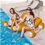 LONEEDY 2 Pcs Ensemble Flottant Gonflable Jouets, Enfants Adultes Pool Party Jeux de Sports Nautiques Connectez-Vous Radeaux pou