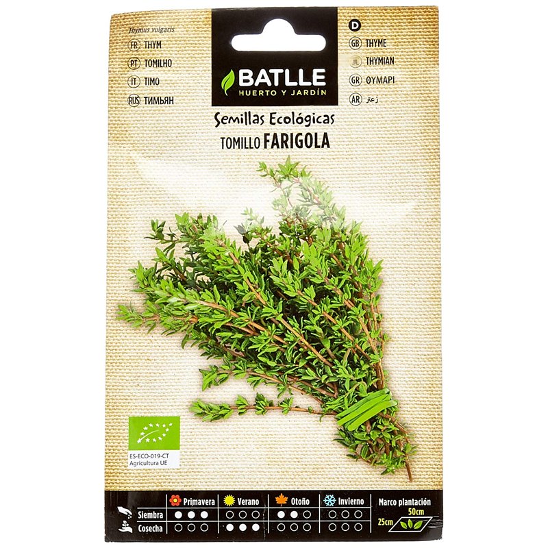 Graines Bio de Batlle - Thym (0,18g), aubergine