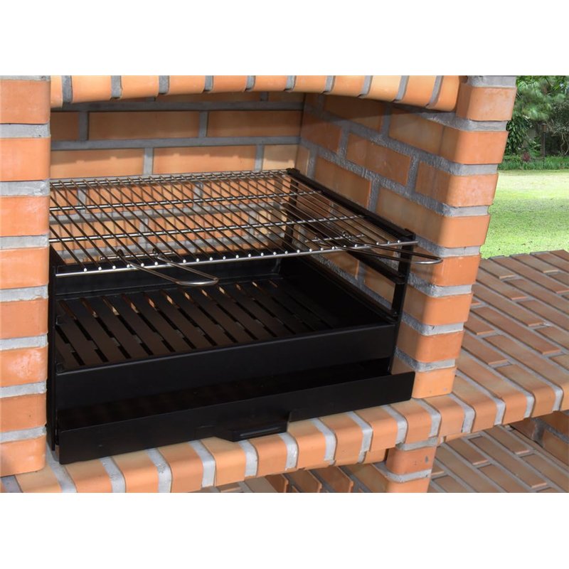 Image secondaire de Sauvic 02728-Barbecue à Poser, avec Grille Inoxydable 18/8 60 x 40 cm, Noir