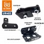urban UR402 Support Antivol Moto Disque UR14S/UR10 pour Tubes et Vis, Universel