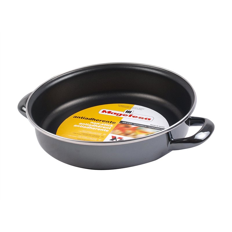 Image secondaire de Megafesa Glass - Faitout Bas, diamètre 28 cm, Noir Cristal