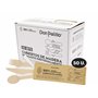 Don Palillo Lot de 50 sets de couverts en bois jetables 100% biodégradable (fourchette + couteau + cuillère + serviette)