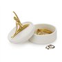 Balvi Boîte à Bijoux Ballerina Couleur Blanc et doré Mat. Petite boîte en céramique pour Bijoux avec