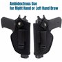 Gexgune Étuis de Ceinture cachés pour la Chasse Sac de Pistolet Tactique IWB OWB Gun Holster s'adapte aux sous-compactes aux Gra