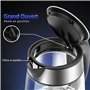 Aigostar Bouilloire Électrique en Verre avec illumination LED 1.7L 2200W, Bouilloire Inox Sans Fil à Chauffage Rapide, Filtre Am