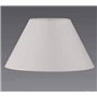 Abat-jour en tissu blanc pour lampe de 25 cm de diamètre. Fabriqué en Espagne.