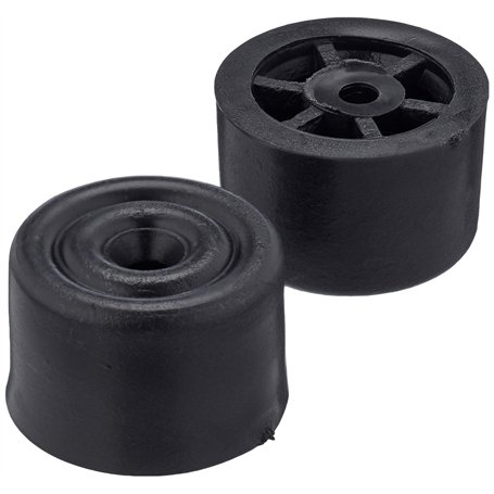 Sysfix 2310502 Boîte de 10 butées de Porte à Visser n° 5 avec vis et Chevilles Noir