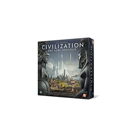 Asmodee - Civilization : Une Aube Nouvelle - Jeu de Société Inspiré du Jeu Vidéo - Conquêtes Épiques pour 2 à 4 Joueurs dès 14 A