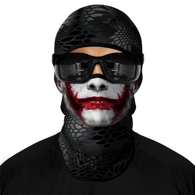 ShopINess Cagoule Unisexe pour Adultes avec Design 3D pour Le Sport Le Festival la Fête d'halloween et Le Carnaval - Joky