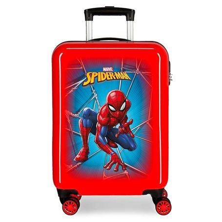 Marvel Spiderman Black Valise Trolley Cabine Rouge 37x55x20 cms Rigide ABS Serrure à combinaison 34L 2