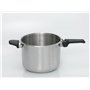 Jata Hogar HOLL2230 Autocuiseur rapide en acier inoxydable 10 l Pour toutes les cuisinières, y compris les plaques à induction. 