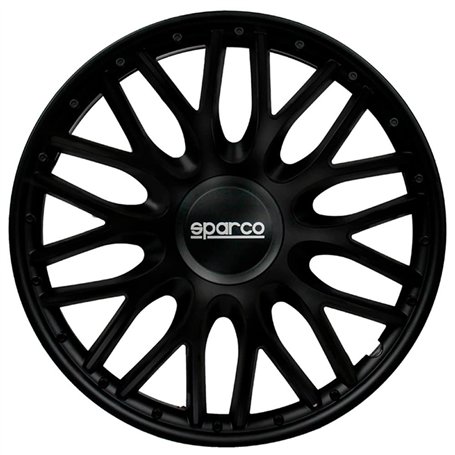 Sparco Enjoliveurs Roma - 13-Pouces - Noir - Set de 4 pièces