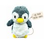Bouillotte Micro-Onde Peluche (23 cm) - Bouillotte Peluche - Peluche Bouillotte Pingouin - Peluche Chauffante - Bouillotte Doudo