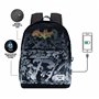 DC Comics Batman Skulls-Sac à dos HS 1.3, Noir