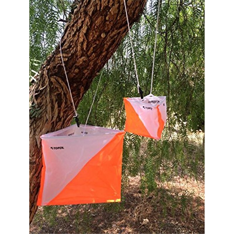 TOPEN Balise 15 x 15 Entraînement (10 unités) Orange/Blanc