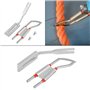 Lame de coupe de corde de tissu coupeur de chaleur de lame de couteau chaud tenu à la main électrique avec le pied de coupe pour
