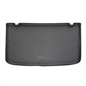 J&J AUTOMOTIVE | Tapis De Coffre en Caoutchouc TPE Toutes Saisons pour Clio 4 3/5P. Berlina 2012-2019 Bord Haut Noir Antidérapan