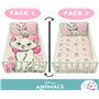 Disney Housse de Couette Bebe 100x135cm et taie d'oreiller 40x60cm | Parure de lit Bebe pour lit 60x120 ou 70x140cm | Linge de l