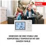 EMOS P5607 Thermostat Mural, régulateur de température ambiante, numérique, programmable, avec Protection antigel, Filaire pour 