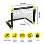 Dunlop Cage de Foot 50 x 44 x 44 cm - Ensemble de 2 Buts de Foot - Mini But Pliable - Kit Entrainement Football pour Enfants et 