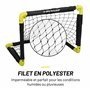 Dunlop Cage de Foot 50 x 44 x 44 cm - Ensemble de 2 Buts de Foot - Mini But Pliable - Kit Entrainement Football pour Enfants et 