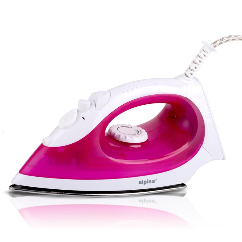 alpina Fer à Repasser Vapeur - Fer Steamer 2000W - Defroisseur avec Fonction Vapeur et Pulvérisation d'Eau - Température Réglabl