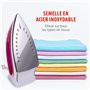alpina Fer à Repasser Vapeur - Fer Steamer 2000W - Defroisseur avec Fonction Vapeur et Pulvérisation d'Eau - Température Réglabl