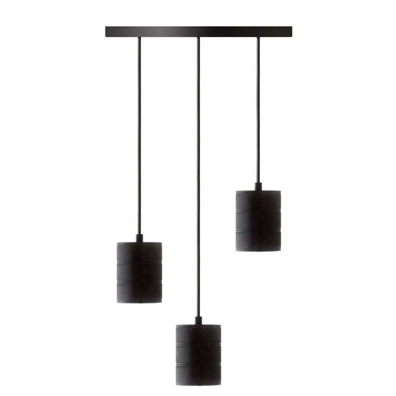 CALEX Giant E40 Kit de câbles 3 points Noir 400 mm