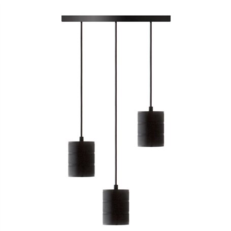 CALEX Giant E40 Kit de câbles 3 points Noir 400 mm