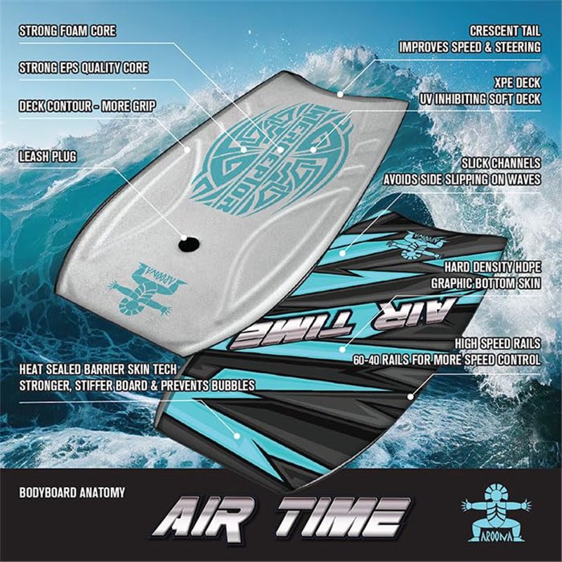 Image secondaire de Bodyboard Air Time Slickbottom 80 cm