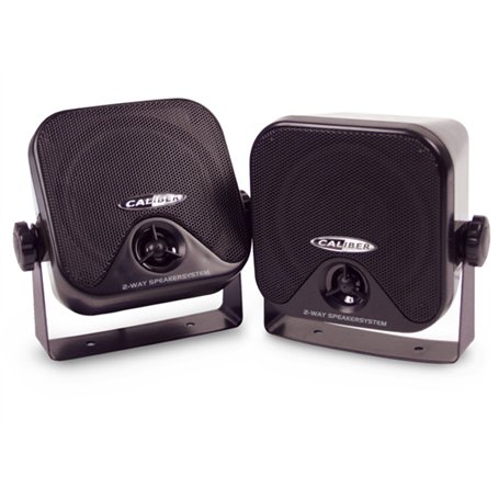 Caliber Haut Parleur de Voiture - Aussi pour Le Bateau - Montage sous Le siège - Puissance Maximale 80W - 40W RMS - Noir - Ensem