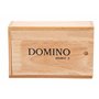 Engelhart - 250123 - Coffret de Dominos Classique Double 9 - Grande Boite en Bois avec 55 pièces - Dim. Domino : 50 x 25 x 10 mm