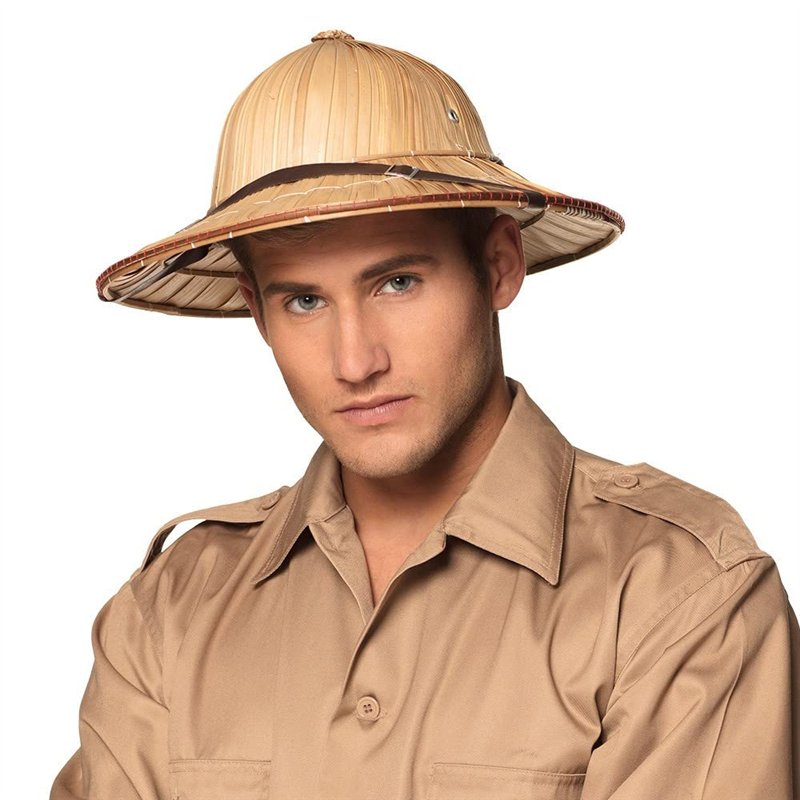 Image secondaire de Boland 95464 -Casque tropical en paille, chapeau safari, couvre-chef pour costumes de carnaval, accessoire pour costume, carnava