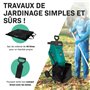 VONROC Broyeur de végétaux 2500W – Pour branches jusqu’à Ø45mm - Bac de ramassage de 45L et poussoir inclus - Fonction de sécuri