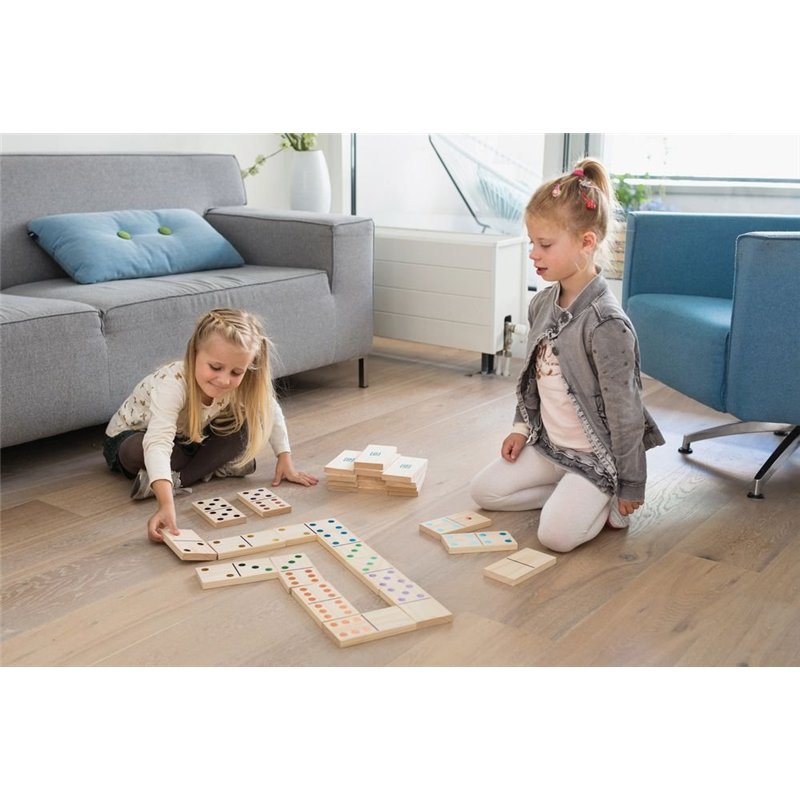 Image secondaire de Buitenspeel- Dominos en Bois de Couleur, GA278, Multicouleur, Taglia Unica