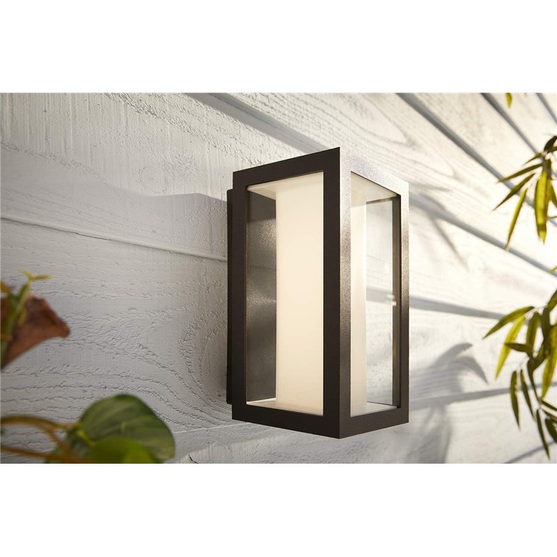 Image secondaire de Philips Hue White & Color Ambiance Applique murale extérieurs IMPRESS, Kit de base à intensité variable jusqu'à 16 millions de c