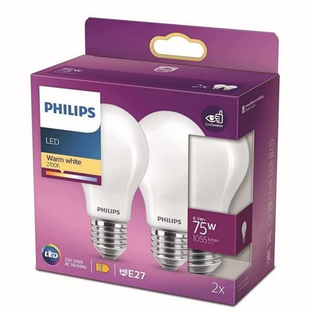 Philips ampoule LED Equivalent 75W E27 Blanc chaud non dimmable