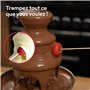 Gadgy Fontaine à Chocolat à 3 niveaux - Fontaine à Chocolat en Acier Inoxydable - Fontaine à Chocolat Retro Look - Fondue à Choc