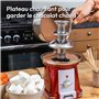 Gadgy Fontaine à Chocolat à 3 niveaux - Fontaine à Chocolat en Acier Inoxydable - Fontaine à Chocolat Retro Look - Fondue à Choc