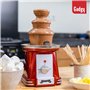 Gadgy Fontaine à Chocolat à 3 niveaux - Fontaine à Chocolat en Acier Inoxydable - Fontaine à Chocolat Retro Look - Fondue à Choc