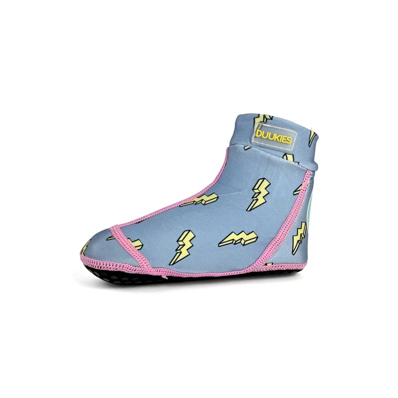 Duukies Chaussettes de bain pour fille - Légères - Antidérapantes - Protection UV - Bleu clair, bleu clair, 34-35