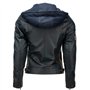 Urban Leather Femme Leren Bikerjack 58 Urban vestes pour femme, Navy Bleu, 5XL EU