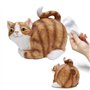 Mikamax - Cat Tissue Holder - Amoureux du Chat - Distributeur de Mouchoirs - Résine - 30 x 23 x 23 cm